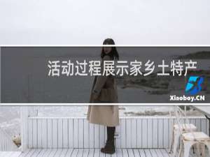 活动过程展示家乡土特产