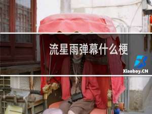 流星雨弹幕什么梗