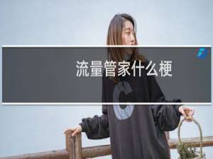 流量管家什么梗