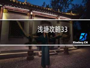 浅塘攻略33
