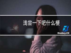 浅尝一下吧什么梗？什么梗