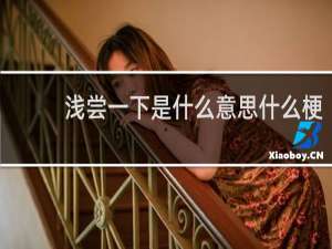 浅尝一下是什么意思什么梗