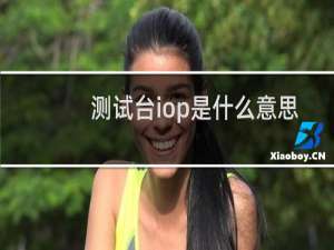 测试台iop是什么意思