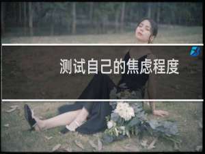 测试自己的焦虑程度