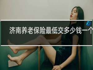 济南养老保险最低交多少钱一个月