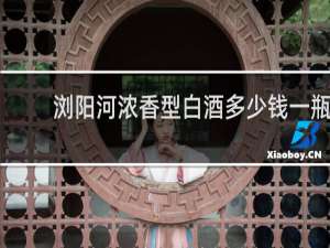 浏阳河浓香型白酒多少钱一瓶