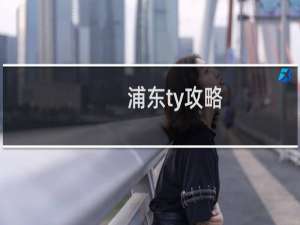 浦东ty攻略