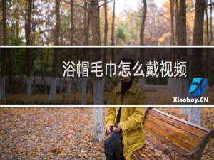 浴帽毛巾怎么戴视频