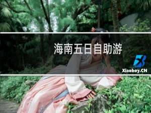 海南五日自助游