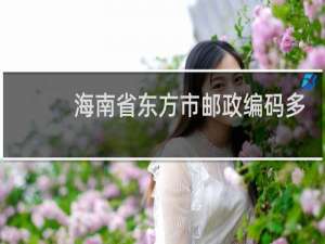 海南省东方市邮政编码多少