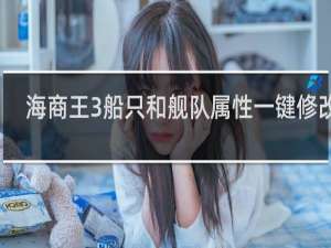 【海商王3船只和舰队属性一键修改器】免费海商王3船只和舰队属性一键修改器软件下载