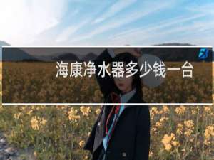 海康净水器多少钱一台