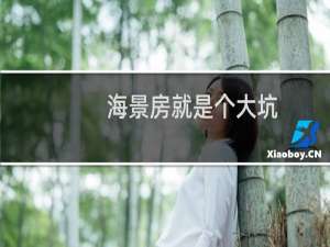 海景房就是个大坑