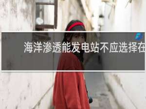 海洋渗透能发电站不应选择在什么地方