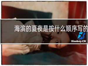 海滨的夏夜是按什么顺序写的