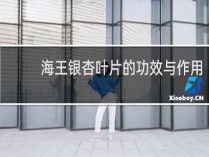 海王银杏叶片的功效与作用