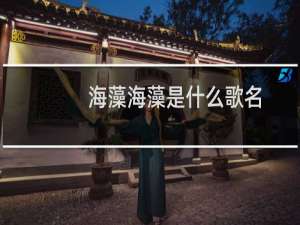 海藻海藻是什么歌名