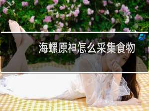 海螺原神怎么采集食物