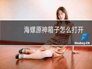 海螺原神箱子怎么打开