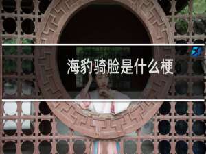 海豹骑脸是什么梗