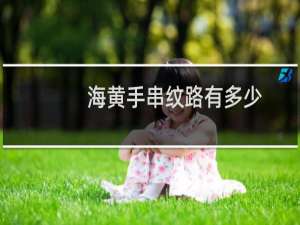 海黄手串纹路有多少