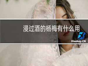浸过酒的杨梅有什么用