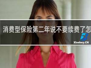 消费型保险第二年说不要续费了怎么办