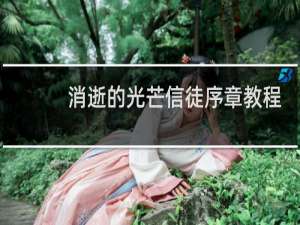 消逝的光芒信徒序章教程