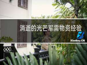 消逝的光芒军需物资经验