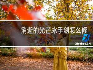 消逝的光芒冰手剑怎么修