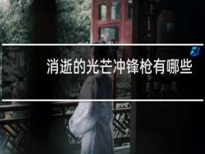 消逝的光芒冲锋枪有哪些