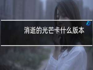 消逝的光芒卡什么版本