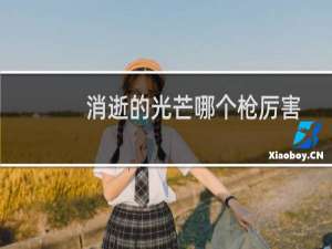 消逝的光芒哪个枪厉害