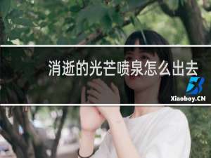 消逝的光芒喷泉怎么出去