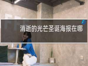 消逝的光芒圣诞海报在哪
