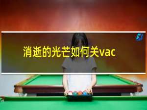 消逝的光芒如何关vac