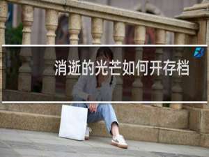 消逝的光芒如何开存档
