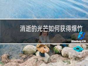 消逝的光芒如何获得爆竹