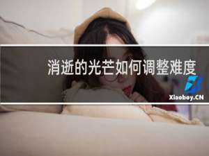 消逝的光芒如何调整难度