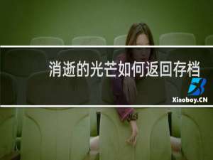 消逝的光芒如何返回存档