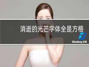 消逝的光芒字体全是方格