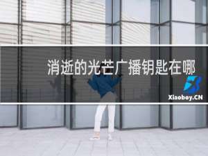 消逝的光芒广播钥匙在哪