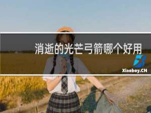 消逝的光芒弓箭哪个好用