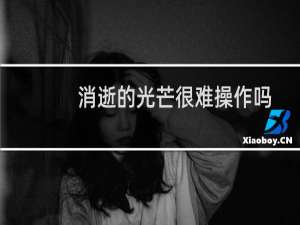 消逝的光芒很难操作吗