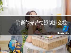 消逝的光芒快短剑怎么找