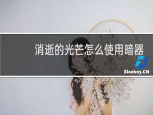消逝的光芒怎么使用暗器