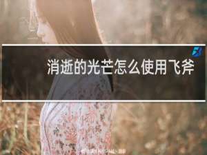 消逝的光芒怎么使用飞斧