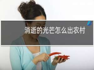 消逝的光芒怎么出农村