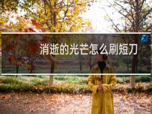 消逝的光芒怎么刷短刀