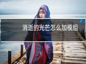 消逝的光芒怎么加模组